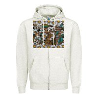 Oatmeal Heather easter Zipper Hoodie - CowhideDigitalArt