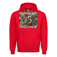 Red easter Zipper Hoodie - CowhideDigitalArt