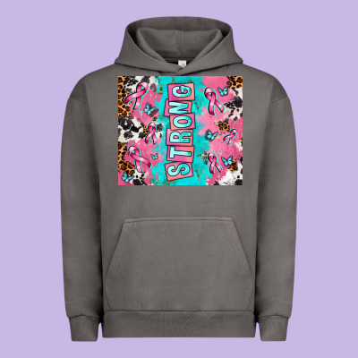 Breast Cancer Awareness Strong Urban Hoodie Designed By Adodesignshop