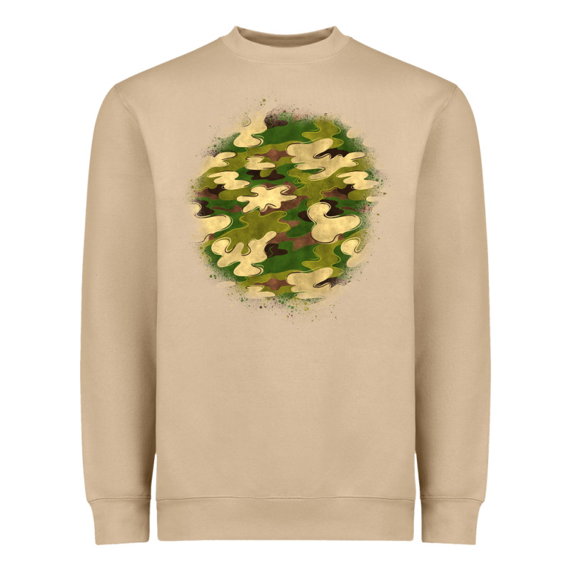 Camouflage Patch 2 Heavyweight Sweatshirt by BundleAndBundleShop | Teevron