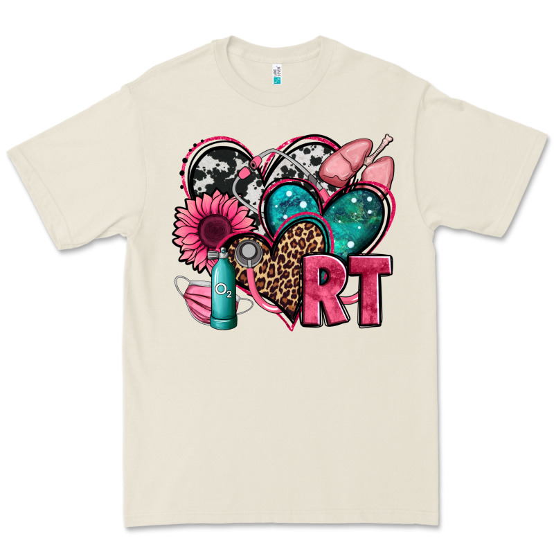 Rt Respiratory Therapist Hearts Premium Tee by Jasminsmagicworld | Teevron