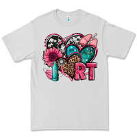 Dove Grey rt respiratory therapist hearts Premium Tee - Jasminsmagicworld