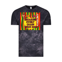 Cloud Black juneteenth breaking every chain since 1865 Vintage Tee - TumblerDesignByShophia