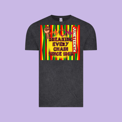 Juneteenth Breaking Every Chain Since 1865 Vintage Tee Designed By Tumblerdesignbyshophia