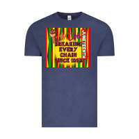 Vintage Denim juneteenth breaking every chain since 1865 Vintage Tee - TumblerDesignByShophia