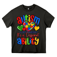 Asphalt autism is not a disability it's a different abilit Heavy Core Tee - LillyAllenDesigns