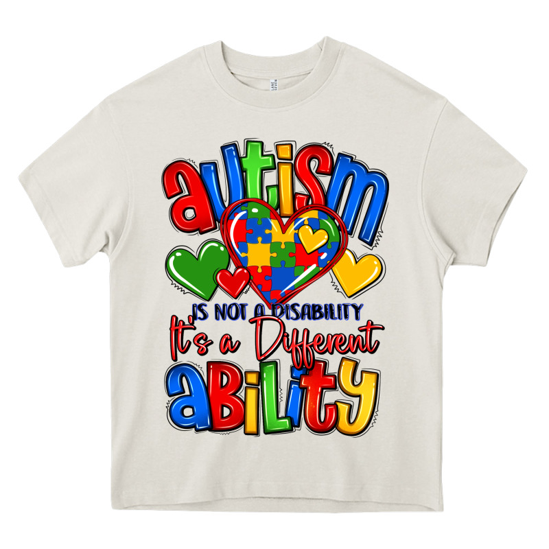 Autism Is Not A Disability It's A Different Abilit Heavy Core Tee by LillyAllenDesigns | Teevron