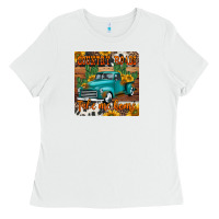 White country roads take me home truck coaster Ladies Tee - Jasminsmagicworld