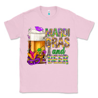 Bubblegum Pink Mardi Gras and beer Classic Tee - NancyCooperArtShop