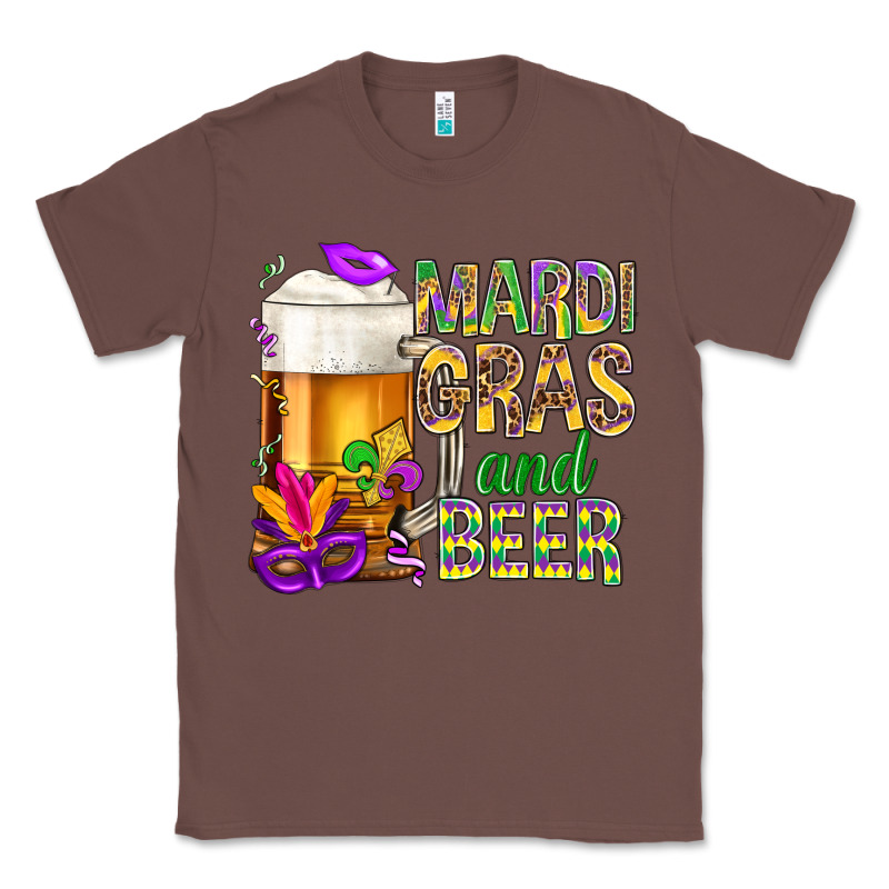 Mardi Gras And Beer Classic Tee by NancyCooperArtShop | Teevron