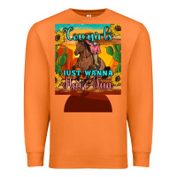 Carrot cowgirls just wanna have fun 12 oz can cooler (regular) Premium Sweatshirt - Artiststas