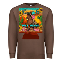 Chestnut cowgirls just wanna have fun 12 oz can cooler (regular) Premium Sweatshirt - Artiststas