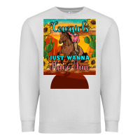 Dove Grey cowgirls just wanna have fun 12 oz can cooler (regular) Premium Sweatshirt - Artiststas