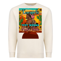 Sandshell cowgirls just wanna have fun 12 oz can cooler (regular) Premium Sweatshirt - Artiststas