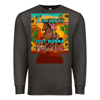 Smoke cowgirls just wanna have fun 12 oz can cooler (regular) Premium Sweatshirt - Artiststas