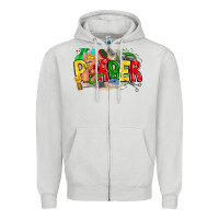 Dove Grey barber Zipper Hoodie - CowhideDigitalArt