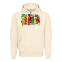 Sandshell barber Zipper Hoodie - CowhideDigitalArt