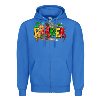 True Royal barber Zipper Hoodie - CowhideDigitalArt