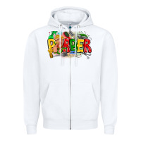 White barber Zipper Hoodie - CowhideDigitalArt