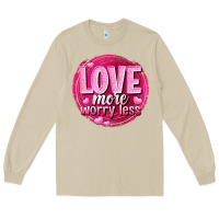 Mushroom Love more worry less Valentine's Day Long Sleeve Tee - HowdyJamesFarm
