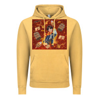 Vintage Mustard wizard boy with magic items Vintage Hoodie - TumblerDesignByShophia