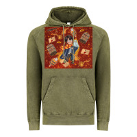 Vintage Olive wizard boy with magic items Vintage Hoodie - TumblerDesignByShophia