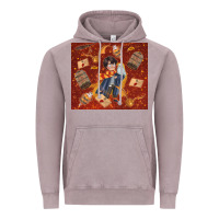 Vintage Zinc wizard boy with magic items Vintage Hoodie - TumblerDesignByShophia