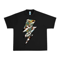 Black Lightning Bolt Urban Heavy Tee - JahusDesignShop