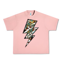 Salmon Lightning Bolt Urban Heavy Tee - JahusDesignShop