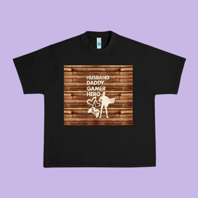 Husband Daddy Gamer Hero Urban Heavy Tee Designed By Tumblerdesignbyshophia