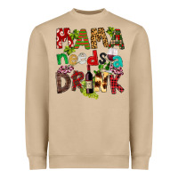 Mushroom Mama Needs A Drink Heavyweight Sweatshirt - FaDigitalArtStudio