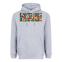 Heather Grey Santa skeleton christmas Heavyweight Hoodie - Artiststas