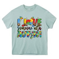 Arona i love someone with autism Heavy Core Tee - LillyAllenDesigns