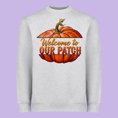 Welcome To Our Patch Heavyweight Sweatshirt Designed By Bundleandbundleshop