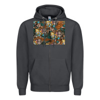 Smoke easter pattern Zipper Hoodie - CowhideDigitalArt