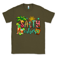 Army Green salty vibes tequila summer Classic Tee - Jasminsmagicworld