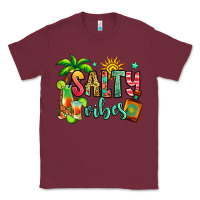 Burgundy salty vibes tequila summer Classic Tee - Jasminsmagicworld