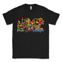 Black peace love autism Classic Tee - RacoonDesign