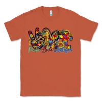 Copper peace love autism Classic Tee - RacoonDesign