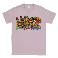Lilac peace love autism Classic Tee - RacoonDesign