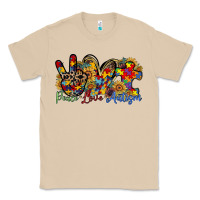 Mushroom peace love autism Classic Tee - RacoonDesign