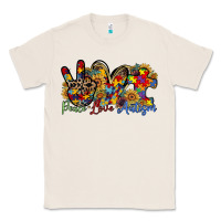 Natural peace love autism Classic Tee - RacoonDesign