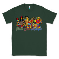 Sports Green peace love autism Classic Tee - RacoonDesign