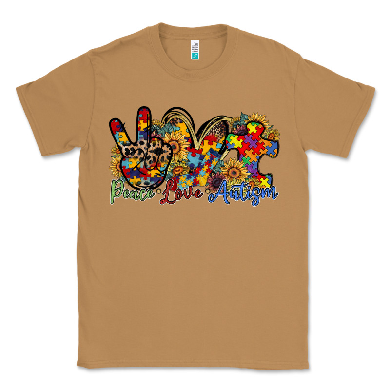 Peace Love Autism Classic Tee by RacoonDesign | Teevron