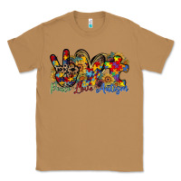 Toasted Coconut peace love autism Classic Tee - RacoonDesign