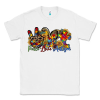 White peace love autism Classic Tee - RacoonDesign