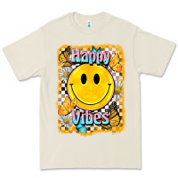 Happy Vibes Smiley Face Premium Tee | Teevron