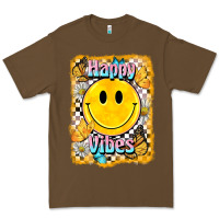 Cacao happy vibes smiley face Premium Tee - BarkalooDesign