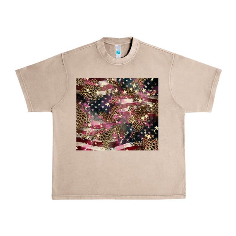 American Flag Leopard Pinktumbler Urban Heavy Tee by HowdyJamesFarm | Teevron