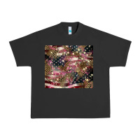 Pigment Black American flag leopard pinktumbler Urban Heavy Tee - HowdyJamesFarm